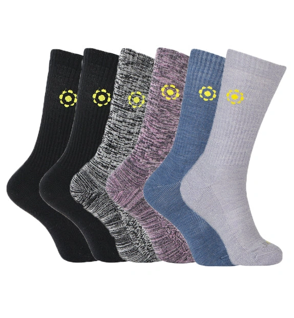 Cozy Crew: 6 Pairs of Luxe Merino Wool Socks—Everyday Comfort!