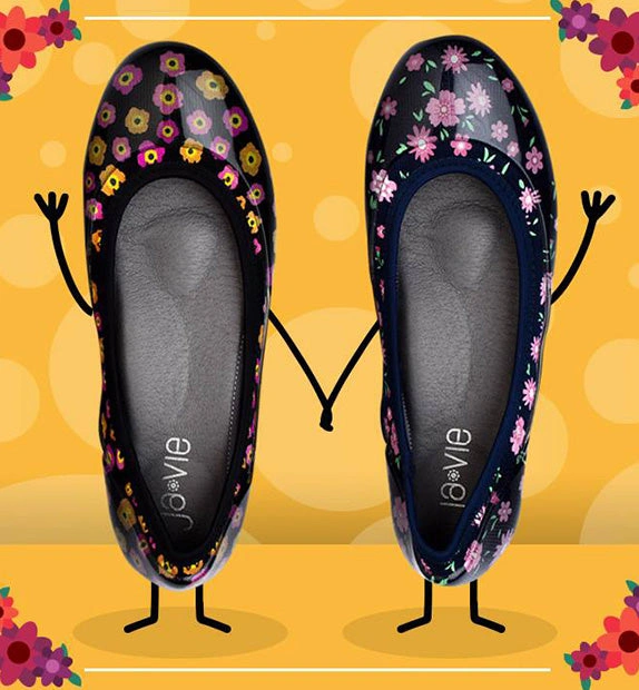 Little Bloomers Navy Jelly Flats for Baby Girls
